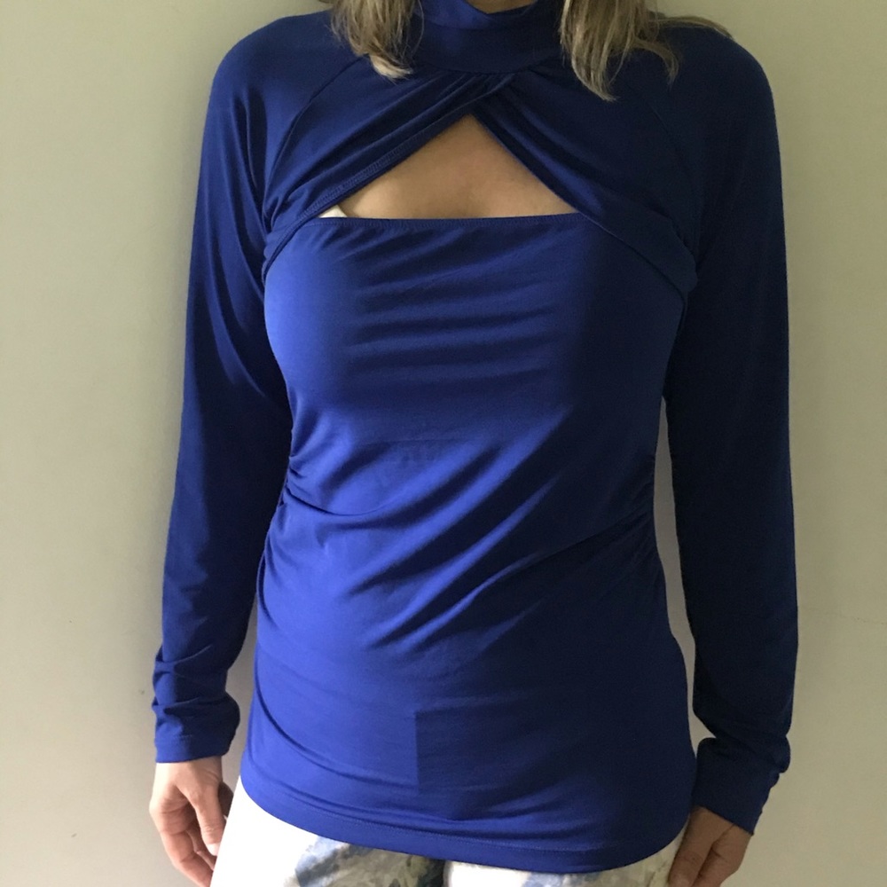 Moda International Blue Top